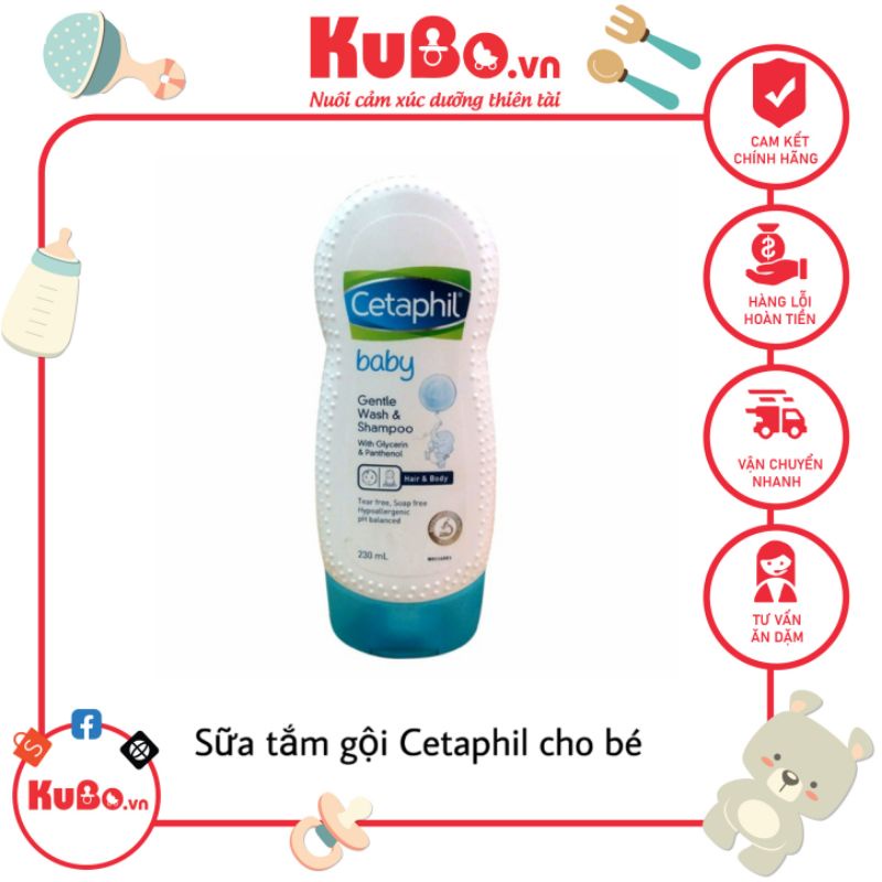 Sữa tắm gội Cetaphil cho bé 230ml