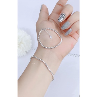 Lắc tay bi - lắc tay bi phay các cạnh chuẩn bạc ta cho nữ