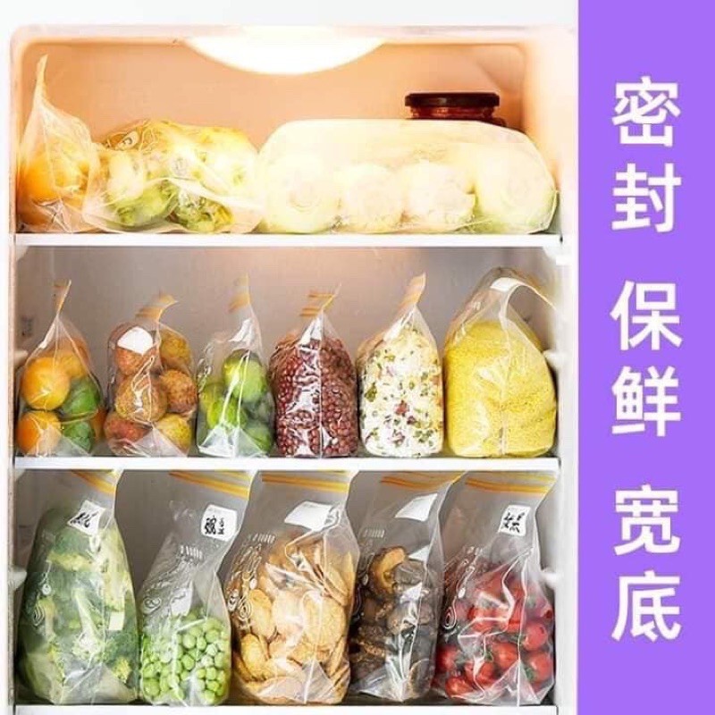 Set 3 Hộp Túi Zip Đựng Thực Phẩm Có Khóa Đủ Cỡ Sealed Bag Thông MinhSHOPEMTRANG07Túi bảo quản thức ăn để tủ lạnh