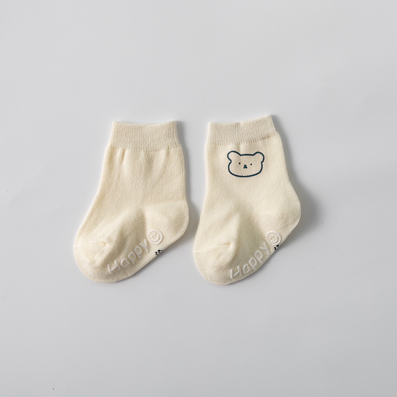 Vớ Cotton Thu Đông Chống Trượt In Họa Tiết Hoạt Hình Dễ Thương Cho Bé