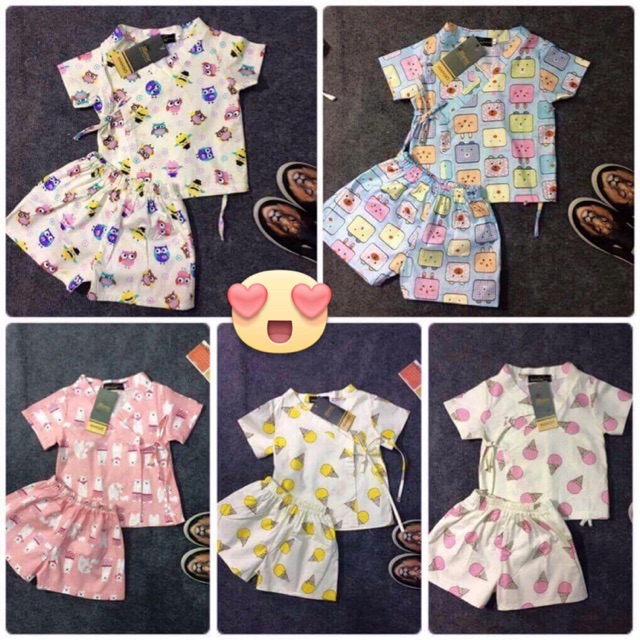 Combo 2 Bộ Pyjama yakata cho Bé