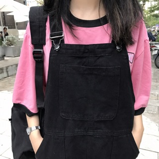 Yếm jeans dáng rộng