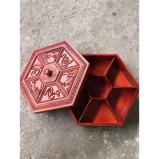 HỘP [ kHAY MỨT ] Khay bánh kẹo gỗ