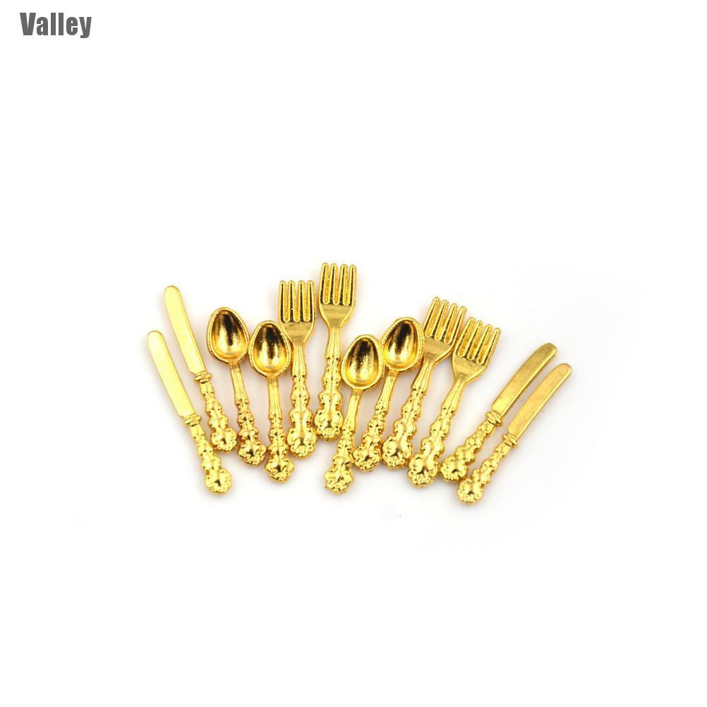 Set 12 Món Đồ Chơi Dụng Cụ Nhà Bếp Tỉ Lệ 1: 12 Cho Bé