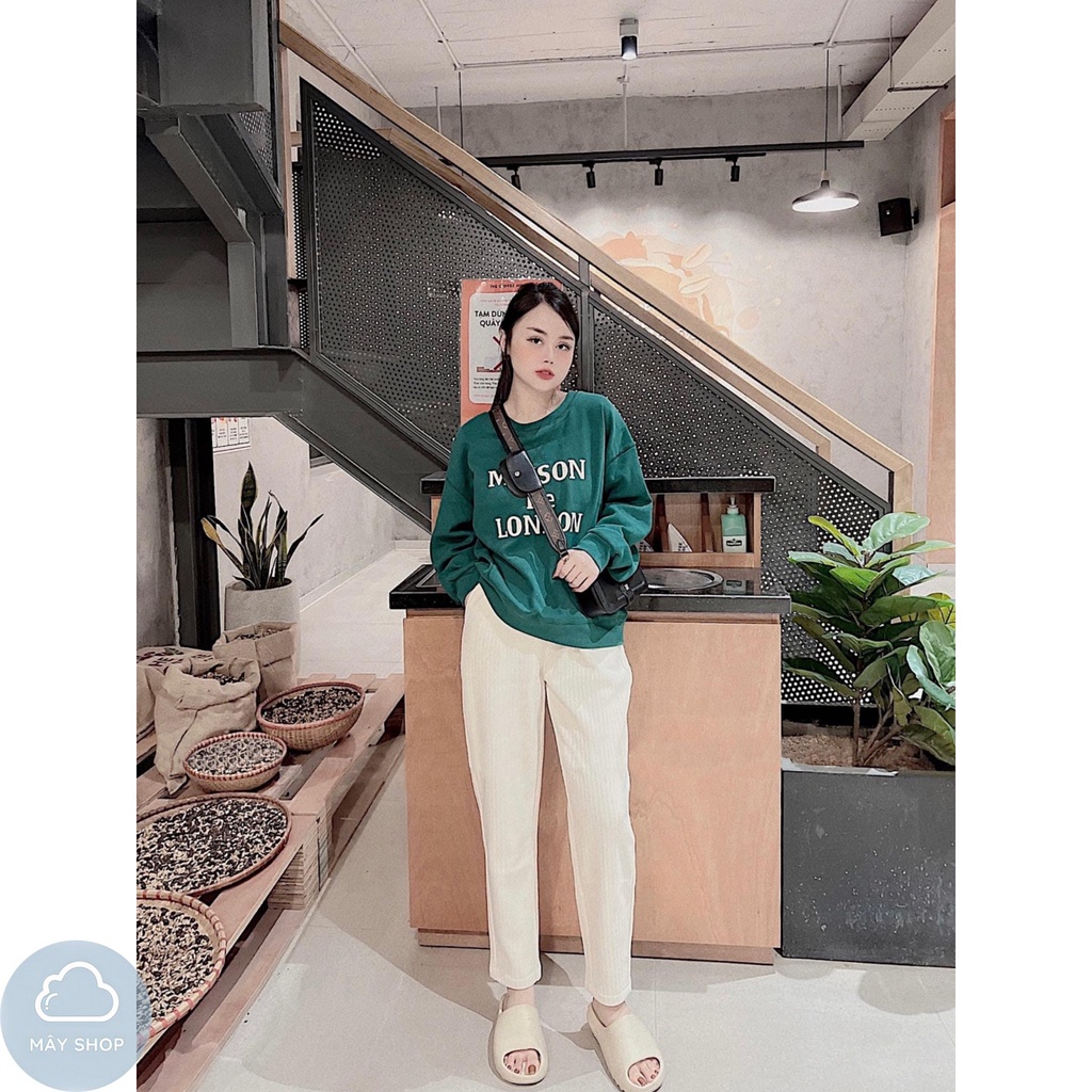 ÁO NỈ BÔNG IN CHỮ MAISON DÀY DẶN 2022