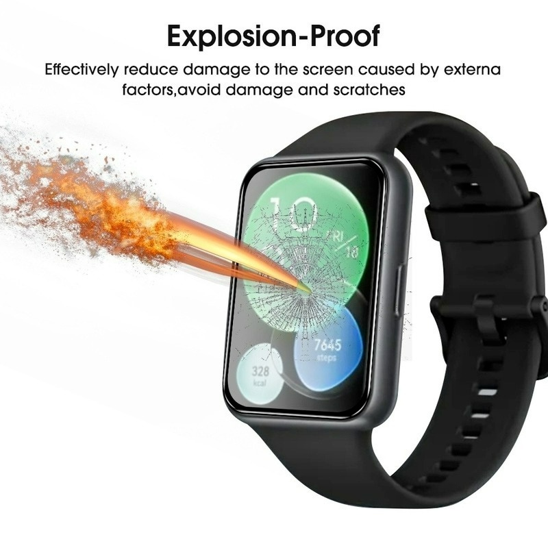 Kính Cường Lực Bảo Vệ Màn Hình Viền Cong Cho Huawei Watch Fit2/Smart