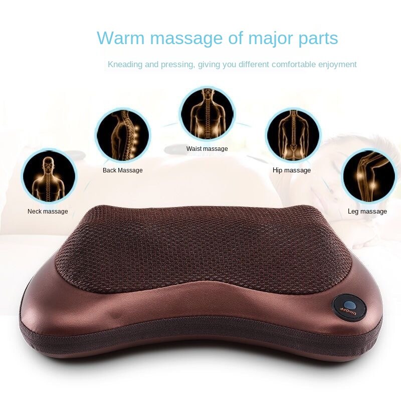 Máy mát xa cột sống cổ gối điện massage cổ vai eo lưng chân toàn thân đa năng tích hợp ô tô tại nhà