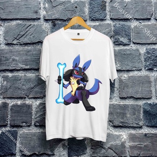 😍áo phông lucario - áo phông lucario mega - lucario t-shirt cá tính - lcr-001