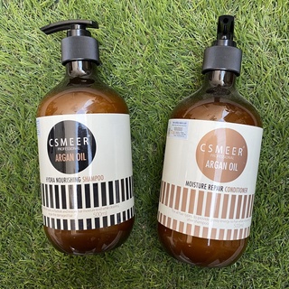 BỘ DẦU GỘI XẢ PHỤC HỒI HƯ TỔN CSMEER - Argan Oil Hydra Nourishing 750mlX2- Bộ.