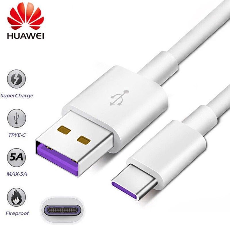 Dây cáp sạc nhanh USB Type C 2A 5A truyền dữ liệu dành cho điện thoại Huawei