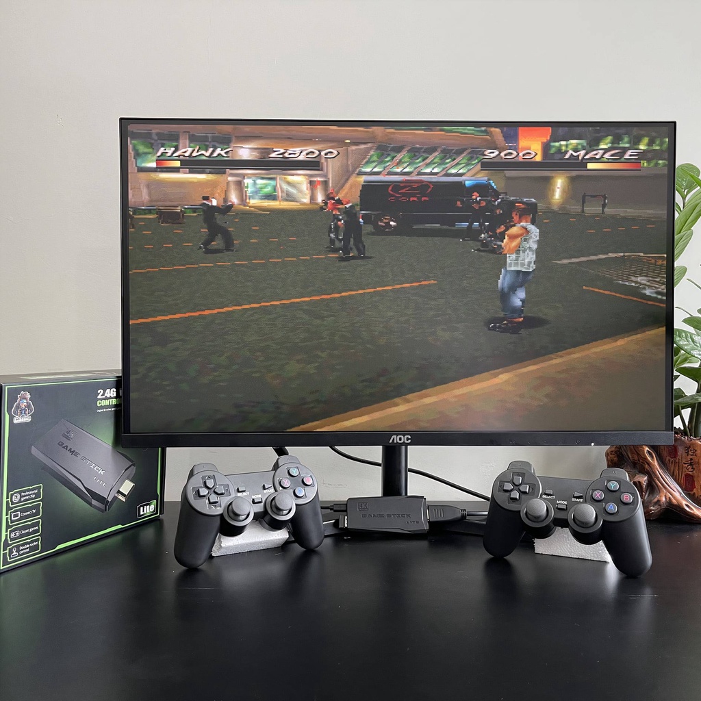 Game Stick 4K - M8 + Tay cầm cao cấp, cài sẵn 10.000 game + 30 game mới, máy điện tử 4 nút HDMI cầm tay không dây | BigBuy360 - bigbuy360.vn