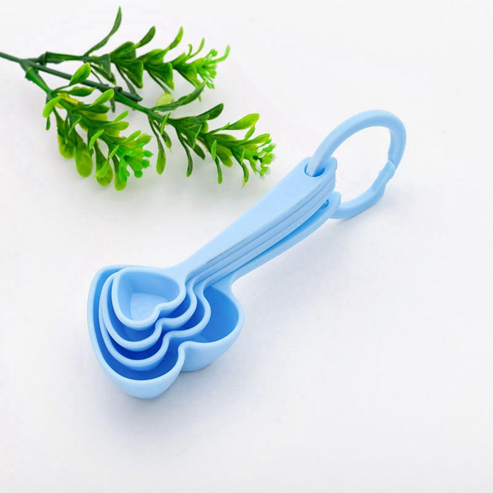 Muỗng Đo Lường Hình Trái Tim Bằng Nhựa