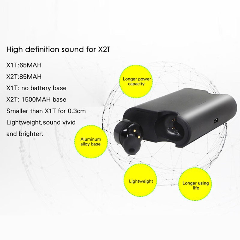 Original X2T True Mini TWS Wireless Earphone In Ear With Microphone earbuds