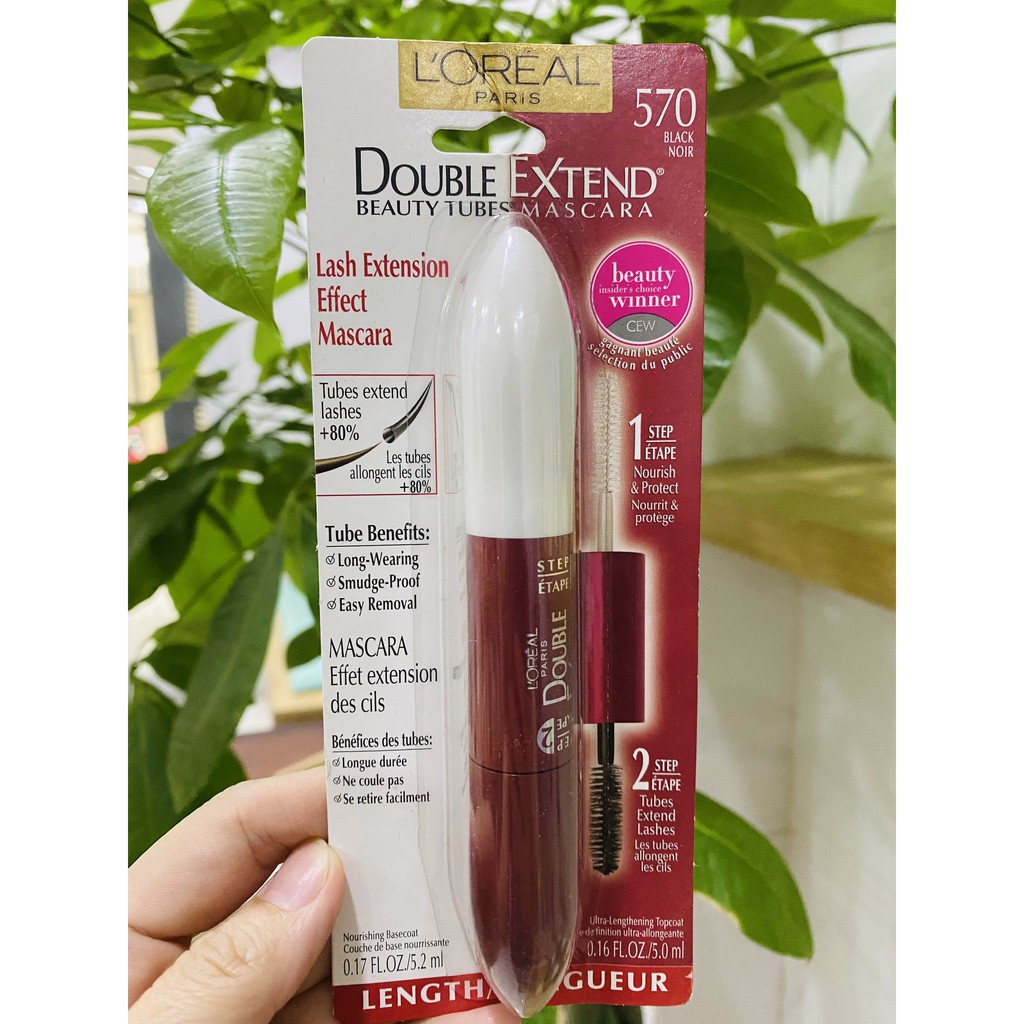 MASCARA 2 ĐẦU LOREAL DOUBLE EXTEND GIÚP LÀM DÀI VÀ CONG Mi | BigBuy360 - bigbuy360.vn