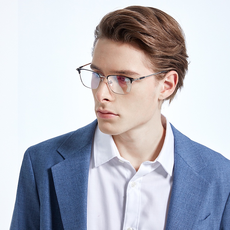 Mắt kiếng Zelin PT903 gọng titan mạ điện siêu nhẹ 2 màu cho nam