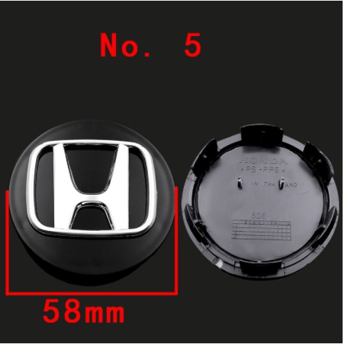 Nắp đậy trục bánh xe 58 62 69mm họa tiết logo trang trí cho Honda City Accord Crv Fit Hrv Odyssey crosstour