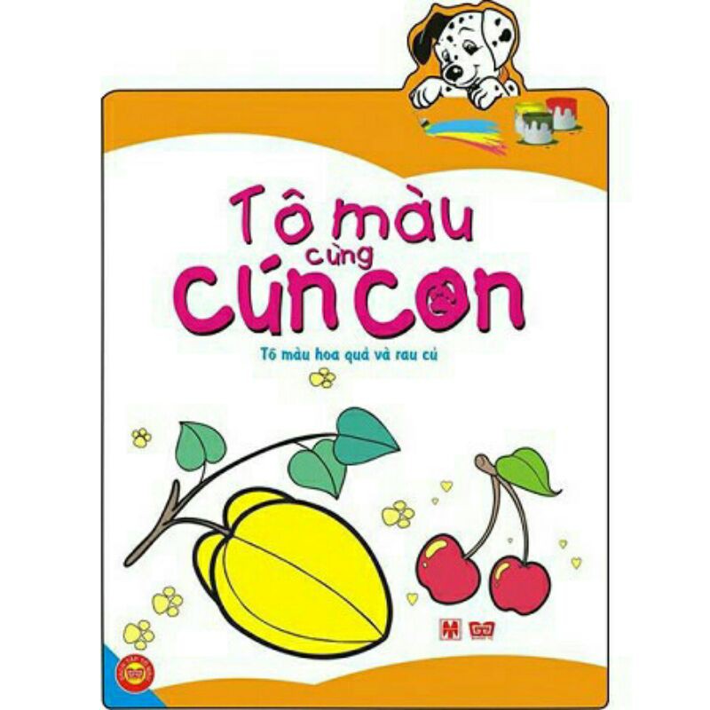 Sách - Tô Màu Cùng Cún Con Combo 5 cuốn