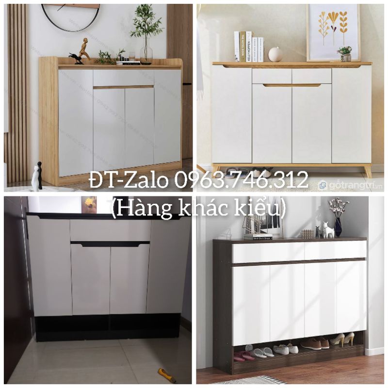 Tủ giày gỗ MDF siêu đẹp, bền cao 1m
