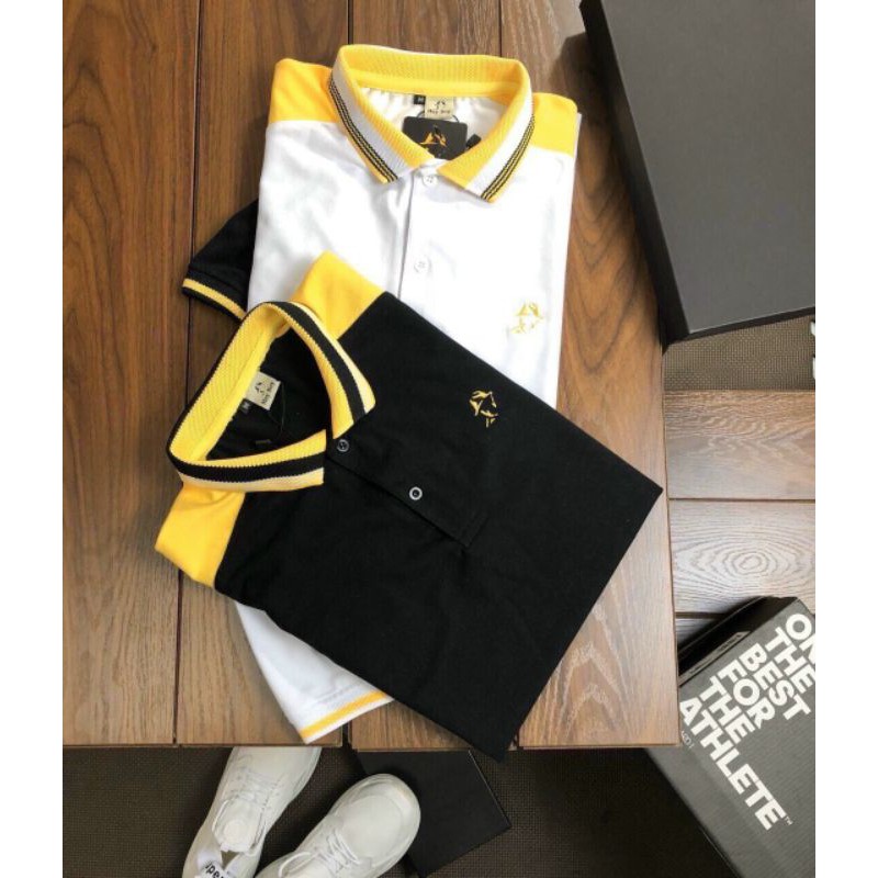 Áo thun cổ trụ nam