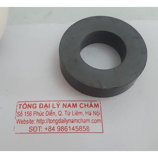 Nam châm Ferrite 60x15mm lỗ 32mm