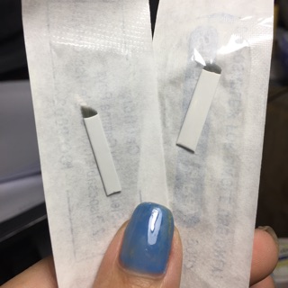 Combo 10 lưỡi dao khắc phun xăm thẩm mỹ (lưỡi xéo +lưỡi tròn )
