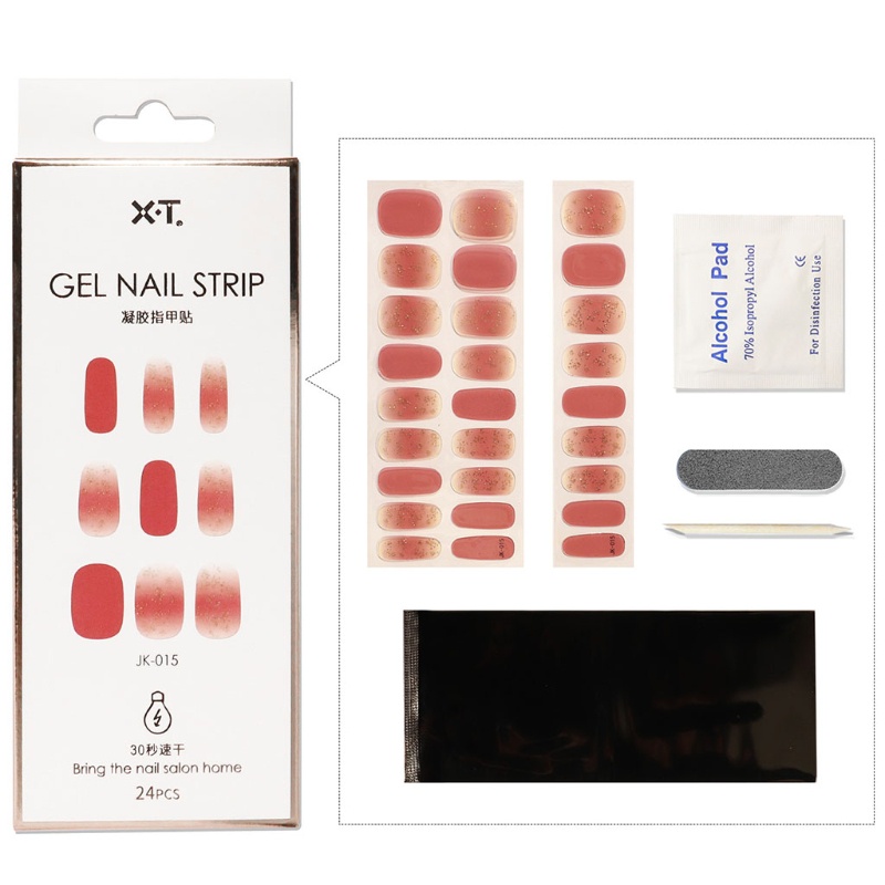 Set 24 Miếng Dán Trang Trí Móng Tay Che Phủ Toàn Diện Kỳ Nghỉ