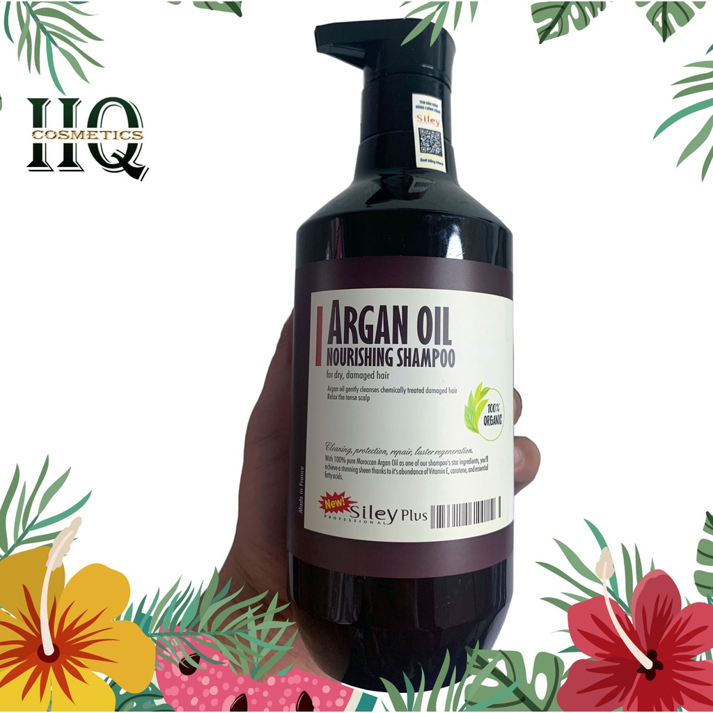 Cặp Gội Xả Siley Argan Oil Siêu Mềm Mượt Phục Hồi 500ml