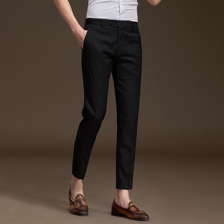 ROLY Quần Âu Nam Dáng Hàn Cao Cấp Cho Dân Công Sở, Quần Tây Nam Trẻ Ống Côn Nhẹ Chất Vải Co Giản Nhẹ Màu Đen, Xanh, Ghi | BigBuy360 - bigbuy360.vn