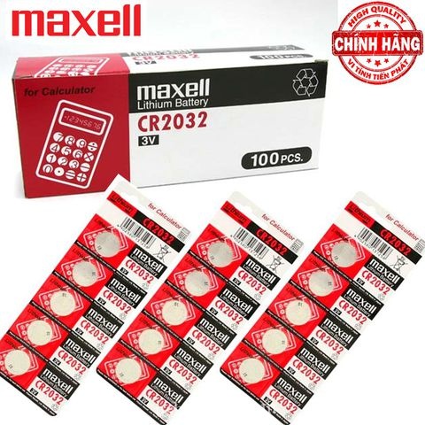 Pin nút áo ⚡CR2032⚡ Maxell Lithium 3V Smartkey, Máy Tính Bàn, Đèn Led Đom Đóm.. - Hàng chính hãng