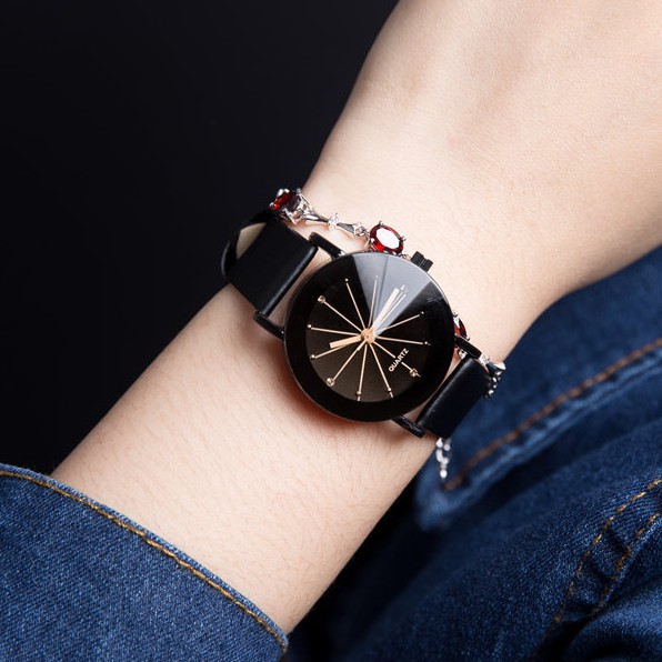 Đồng hồ thời trang nam nữ QUARTZ thạch anh dây da cực đẹp | BigBuy360 - bigbuy360.vn