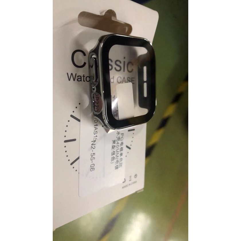 Ốp Khung Kim Loại Mạ Điện Chống Nước Bảo Vệ Cho apple watch band 45mm 44mm 41mm 40mm 7 6 se 5 4 Ốp
