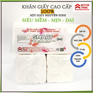 Combo 10 gói Khăn giấy lau tay Smart - Khăn giấy rút - Better Thing - ST21-2