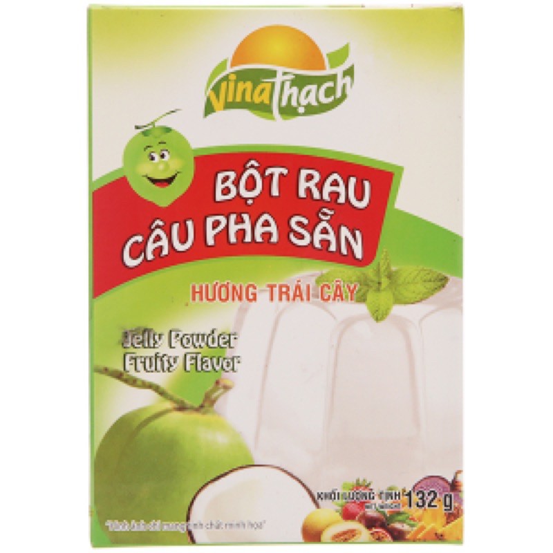 Thạch rau câu pha sẵn hương vị trái cây 132g