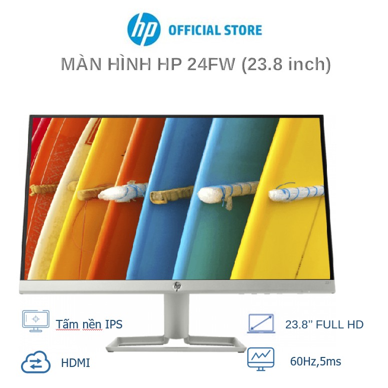 [Mã ELRE1TR giảm 6% đơn 200K] Màn hình vi tính HP 24f 23.8-inch Display,3Y WTY_3AL28AA