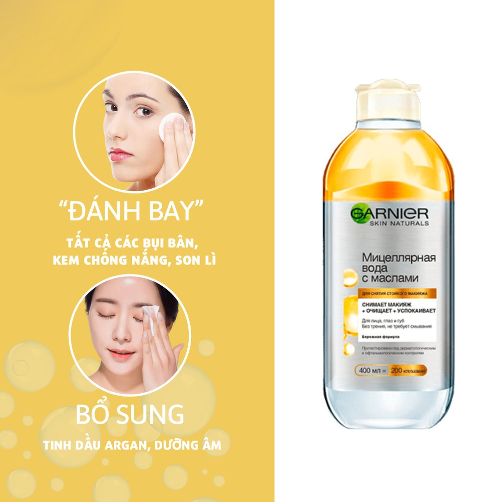 Nước Tẩy Trang làm Sạch Sâu Garnier Micellar Cleansing Water