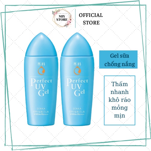 Chống nắng Senka cho da dầu mụn,bảo vệ tối ưu Spf 50+++ Nhật bản 80ml/có bill