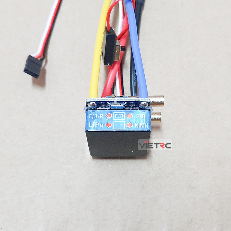 ESC chổi than 320A/480A tản nhiệt quạt/480A tản nhiệt nước để ráp tàu/xe điều khiển từ xa