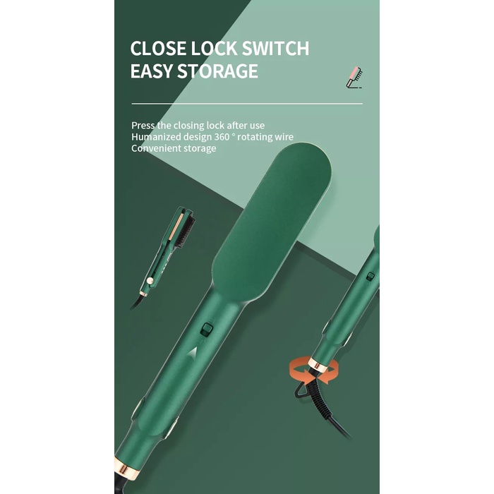 Máy Bấm Tóc Gợn Sóng và Lược Chải Thẳng Tóc 2 In 1 Chỉnh Nhiệt Cao Cấp Màn Hình LCD Kemei Km 2237