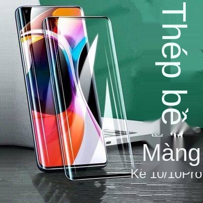 Xiaomi 10 Keo dán đầy đủ Màn hình toàn màn hình Bộ màng hóa học Millet 10Pro Full Fit Điện thoại di động Kính cường lực