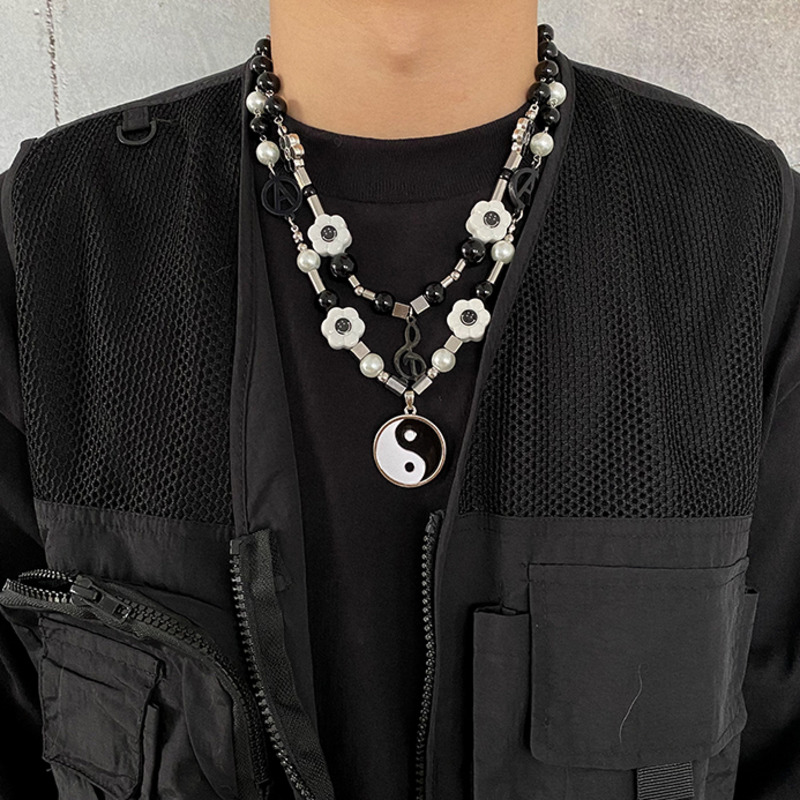 Dây chuyền mặt hình mặt cười phong cách hip hop thời trang cá tính