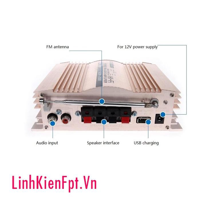 Amply xe hơi son-288 600w 12v