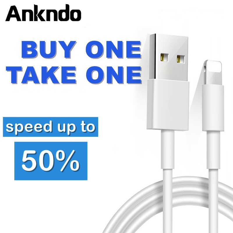 2 cáp sạc ANKNDO cổng USB Type C truyền dữ liệu nhanh thích hợp cho Samsung Xiaomi