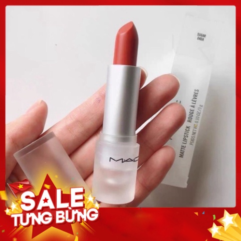 ✅ [`Free ship] Son MAC Sugar Dada – Loud And Clear – Đỏ Gạch_hakio.offical