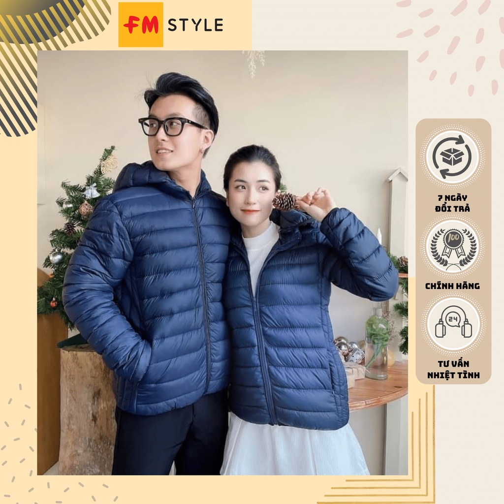 Áo phao nam nữ siêu nhẹ mềm mịn giữ ấm chống nước có mũ cao cấp thời trang FM STYLE 211015030
