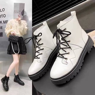 Bốt cổ ngắn da mềm viền chỉ nổi big size 35-43
