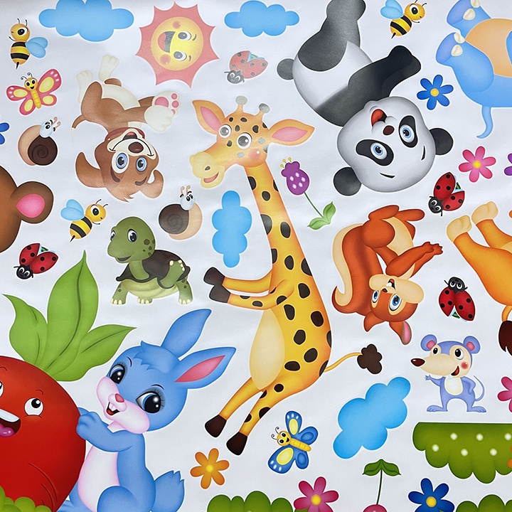 Decal dán tường cho bé học TUNG DECOR XL8221 Nhổ Cà rốt 1