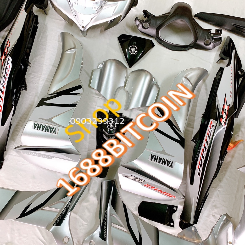 Dàn áo xe JUPITER MÀU BẠC ,JUPITER Gravita -nhựa nguyên sinh cao cấp ABS LOẠI ĐẸP