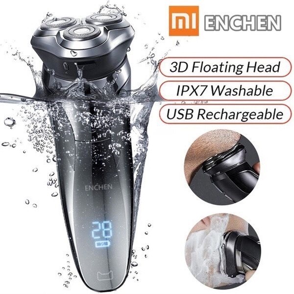 Máy Cạo Râu Xiaomi Youpin Enchen BlackStone 3 Electric Shaver 3D Blackstone3 Chống nước thế hệ 3