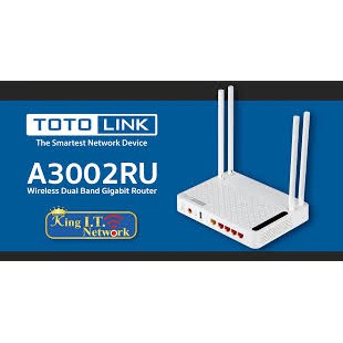 TotoLink A3002RU - Bộ Phát Wifi Chuẩn AC Tốc Độ 1200Mbps Mở Rộng Sóng