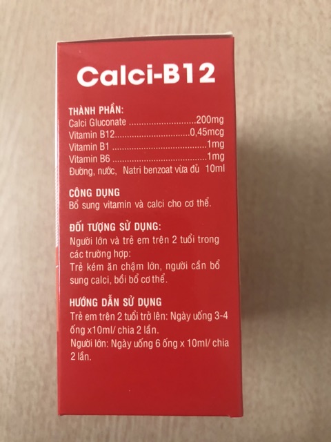Canxi B12 ống nhựa - Bổ sung vitamin, cải thiện tình trạng thiếu calci | Thế Giới Skin Care